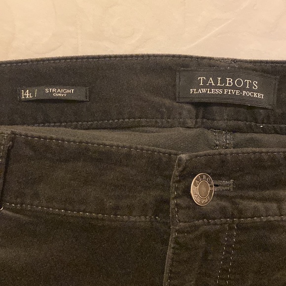 Gray velveteen straight leg jeans - Picture 9 of 9